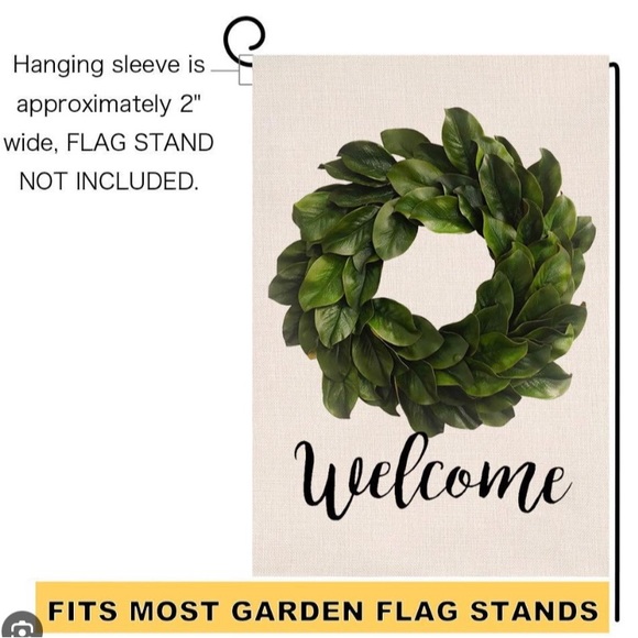 💥Set of 2 “WELCOME” Garden Flags - NEW💥 - Picture 3 of 5